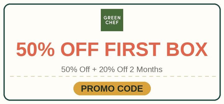 Green Chef: 50% Off + 20% Off 2 Months