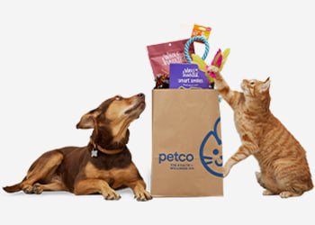 Dog and cat from Petco's Autoship page