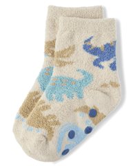 Toddler Boys Dino Cozy Socks
