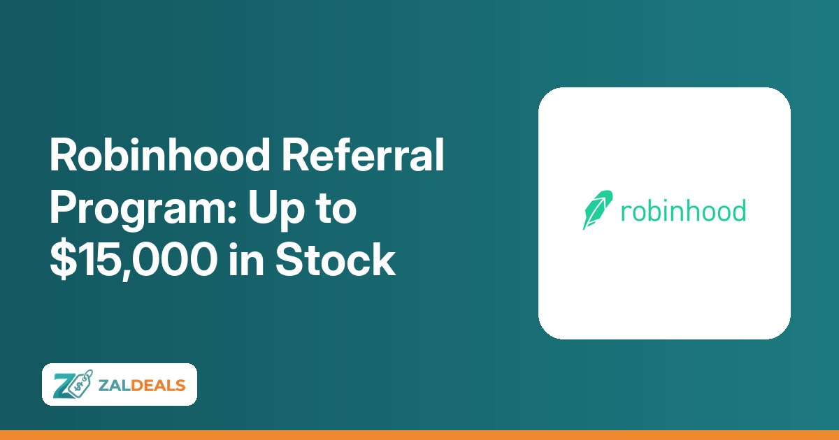 Robinhood referral program milestones and stock rewards